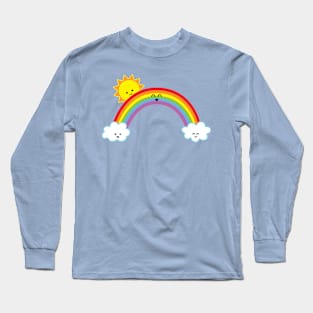 Happy Rainbow | by queenie's cards Long Sleeve T-Shirt
